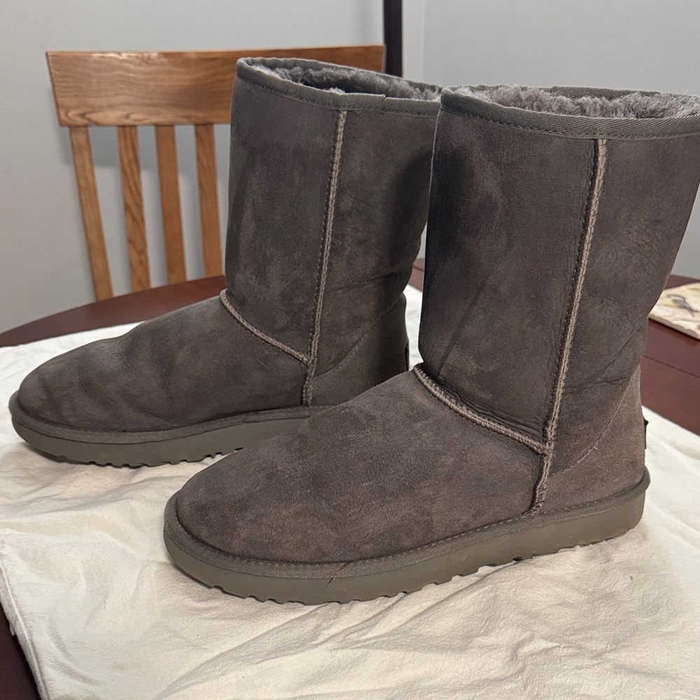 UGG Gray Suede Boots - Picture 3 of 9